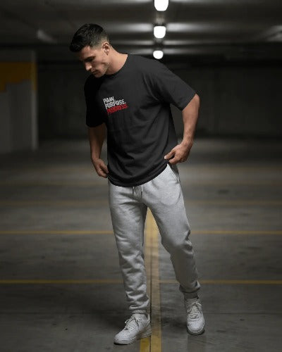 Unisex Basic T-Shirt of ' Pain. Purpose. Progress. '