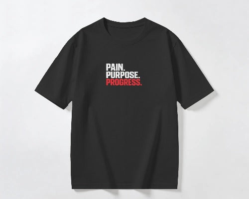 Unisex Basic T-Shirt of ' Pain. Purpose. Progress. '
